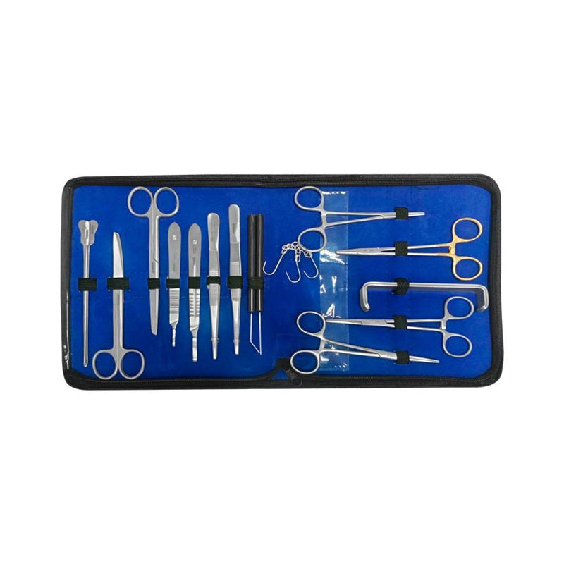 Estuche de disección de 16 piezas Hergom Premium | Acero inoxidable Alemán de alta calidad