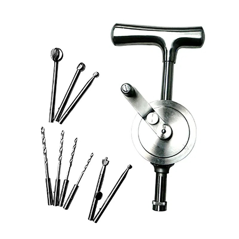 Taladro Stille Pattern de Acero Inoxidable Alemán | Marca Hergom Medical