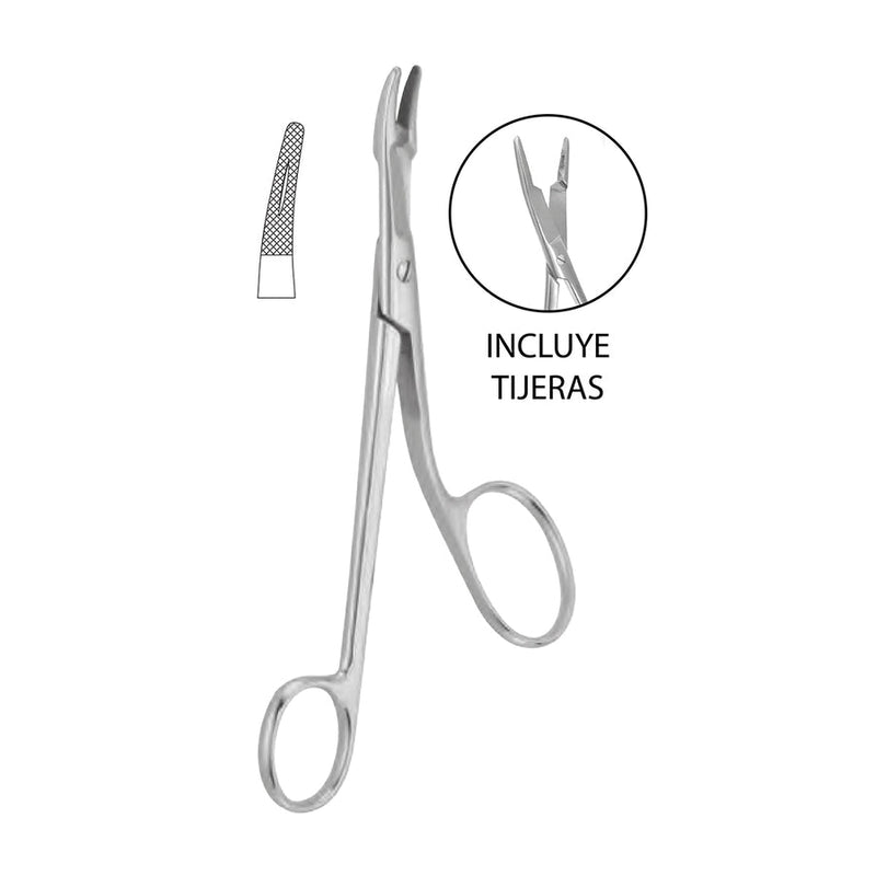 Pinza porta aguja Gillies - Marca Hergom