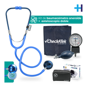 Baumanómetro Aneroide + Estetoscopio Médico | Marca Checkatek