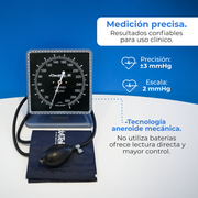 Baumanómetro Aneroide de Escritorio con Manómetro de Alta Calidad y Diseño Ergonómico | Marca Checkatek