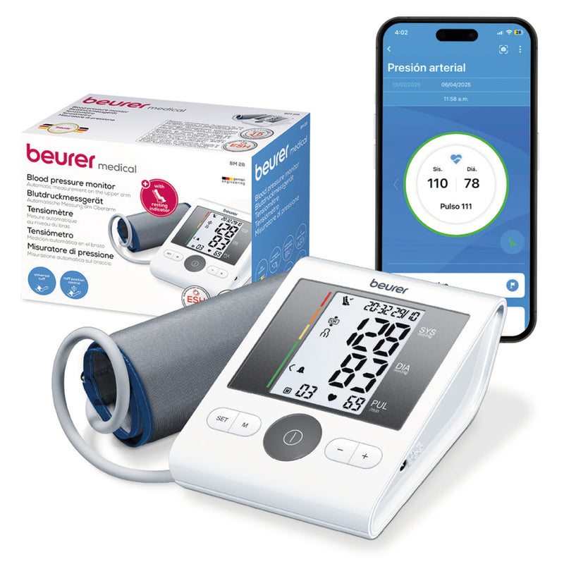 Baumanómetro Digital de Brazo Beurer hasta 42 cm Medición Automática BM28 | Marca Beurer