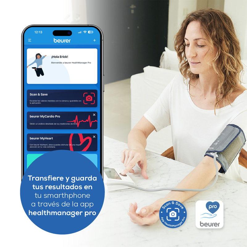 Baumanómetro Digital de Brazo Beurer hasta 42 cm Medición Automática BM28 | Marca Beurer