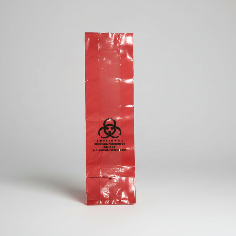 Bolsas de Polietileno para Residuos Peligrosos - Rojas - 100 pzs