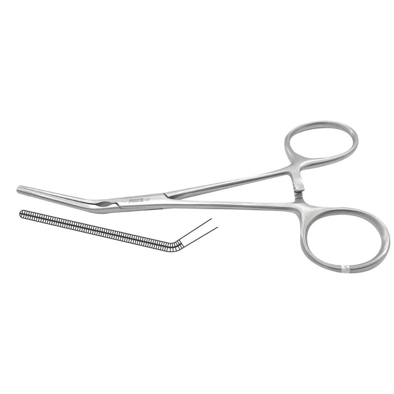 Pinza Semi-Angular DeBakey de Acero Inoxidable Alemán | Marca Hergom Medical