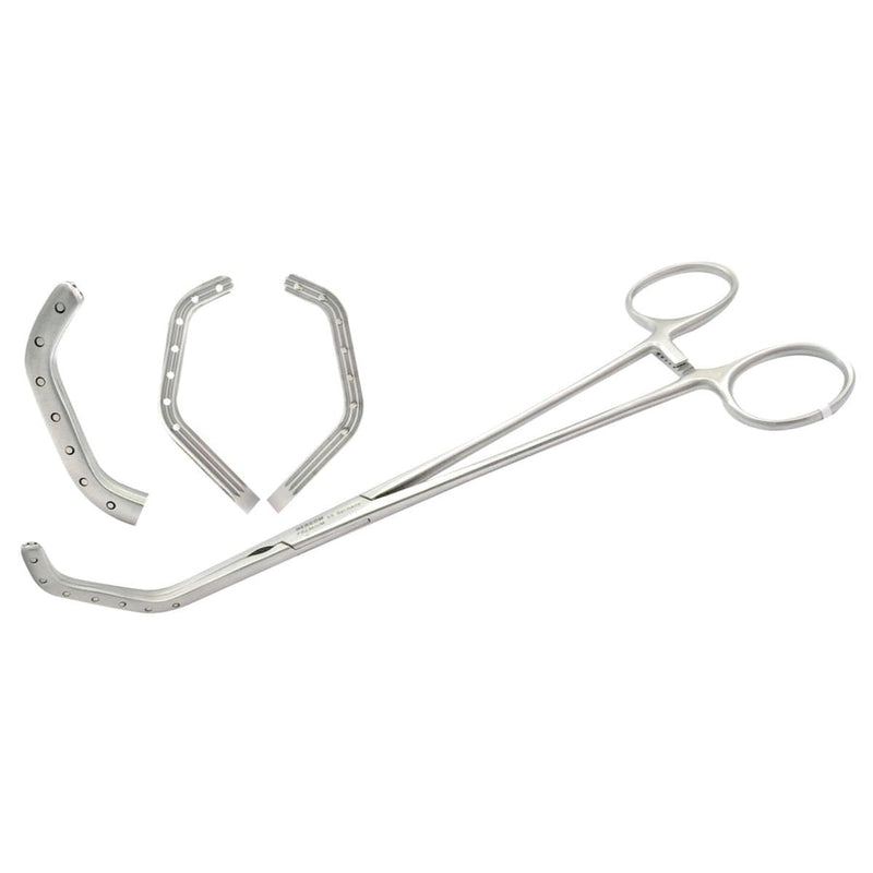 Pinza Clamp Bronquial | Acero Inoxidable Alemán de Alta Calidad | Hergom Premium
