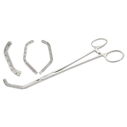 Pinza Clamp Bronquial | Acero Inoxidable Alemán de Alta Calidad | Hergom Premium