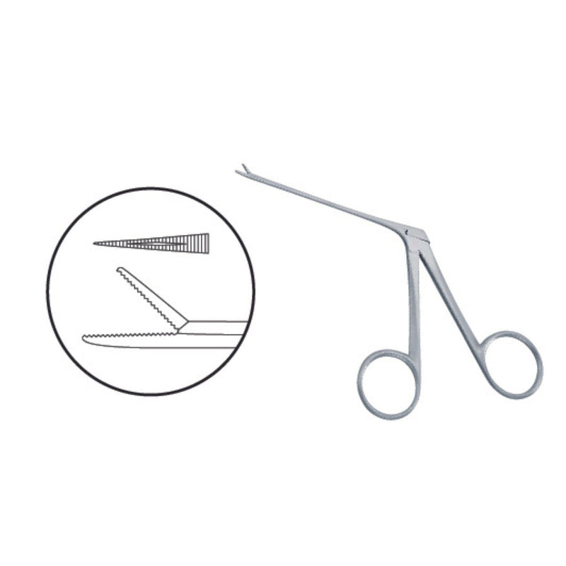 Pinza Hartman Alligator Micro 9 cm | Instrumental Preciso | Marca Hergom Medical