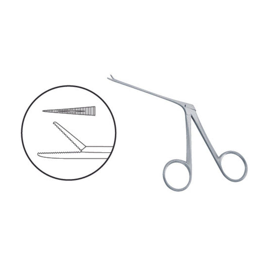 Pinza Hartman Alligator Micro 9 cm | Instrumental Preciso | Marca Hergom Medical