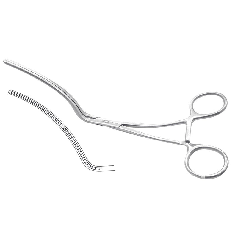 Pinza DeBakey Zahnung de Acero Inoxidable Alemán | Marca Hergom Premium