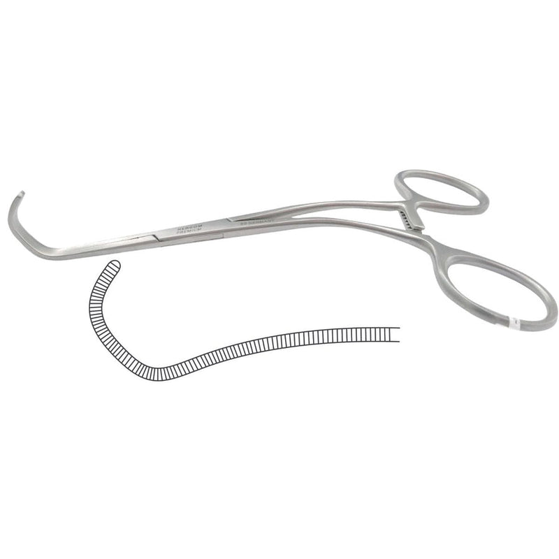 Pinza Castañeda Vascular Premium | Acero Inoxidable Alemán | Varias Longitudes Disponibles | Marca Hergom Medical