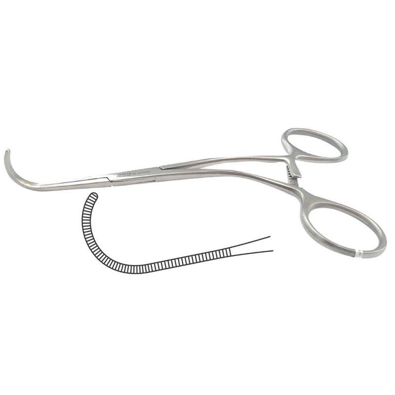 Pinza Castañeda Vascular Premium | Acero Inoxidable Alemán | Varias Longitudes Disponibles | Marca Hergom Medical