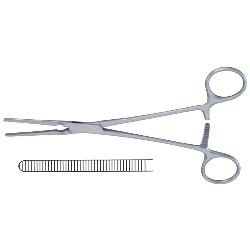 Pinza Castañeda Vascular de Acero Inoxidable Alemán | Varias Medidas (11–13 cm) | Marca Hergom