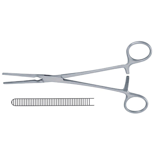 Pinza Castañeda Vascular de Acero Inoxidable Alemán | Varias Medidas (11–13 cm) | Marca Hergom