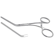 Pinza Castañeda Vascular de Acero Inoxidable Alemán | Varias Medidas (11–13 cm) | Marca Hergom