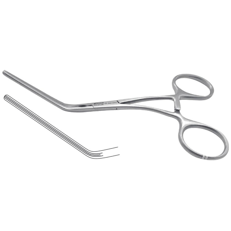 Pinza Castañeda Vascular de Acero Inoxidable Alemán | Varias Medidas (11–13 cm) | Marca Hergom