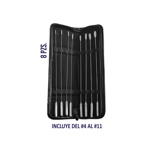 Set de Dilatadores de Bakes Hergom Silvery | Acero inoxidable
