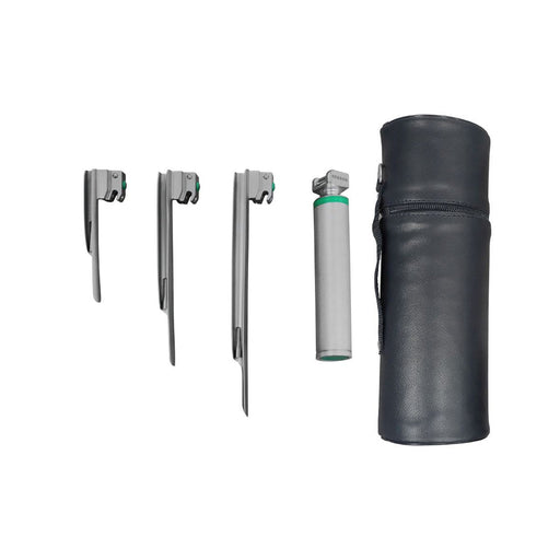 Estuche de Laringoscopio Miller de Fibra Óptica con 3 Hojas Hergom Medical | Acero inoxidable