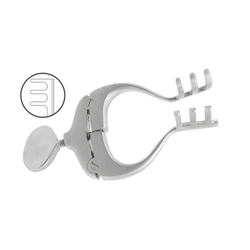 Retractor Médico Jensen de Acero Inoxidable Alemán | Marca Hergom Medical