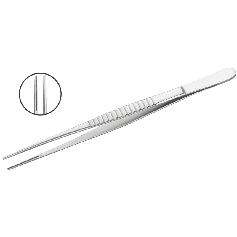Pinza Debakey para disección con mango redondo y tope - Marca Hergom Medical