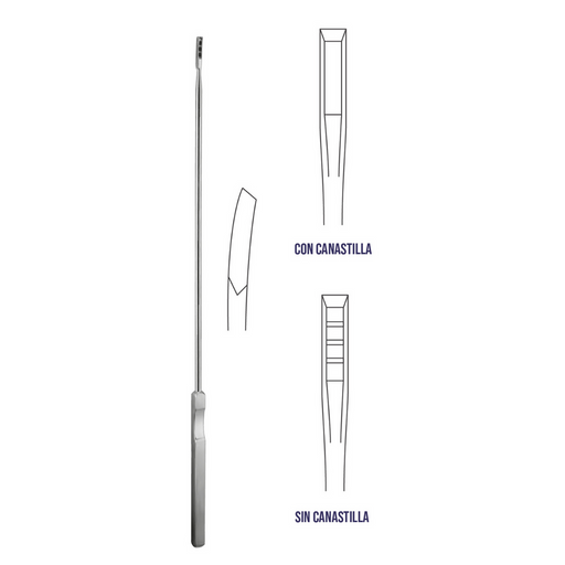 Cureta Biopsy Kevorkian Younge Endocervical Hergom Premium | Instrumento Quirúrgico de Acero inoxidable