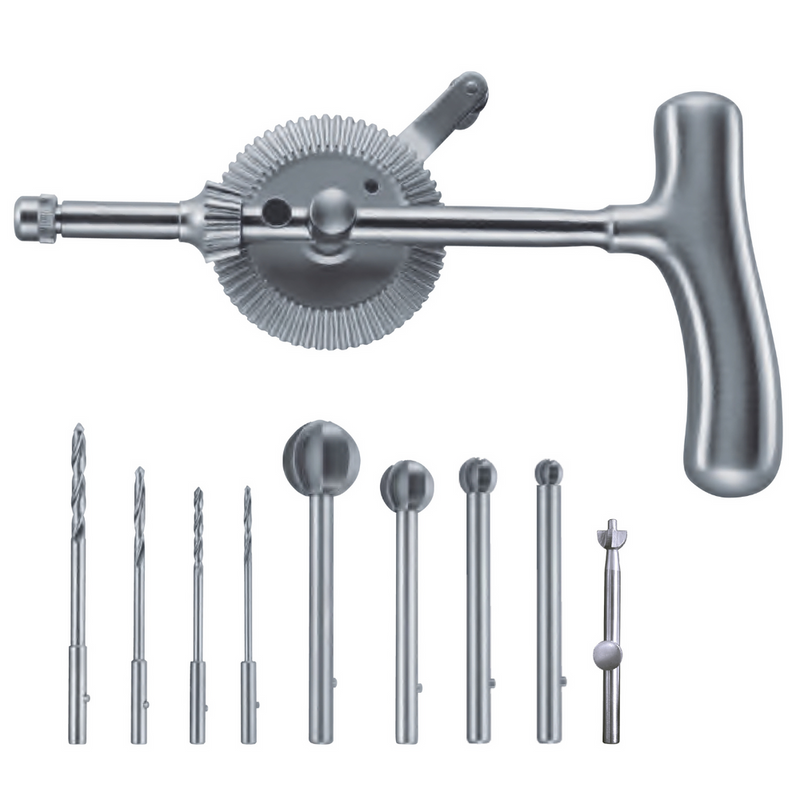 Taladro Stille Pattern de Acero Inoxidable Alemán | Marca Hergom Medical