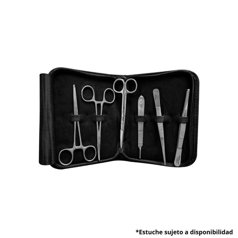 Equipo de asepsia de 6 piezas de Alta Calidad Hergom Medical | Acero inoxidable