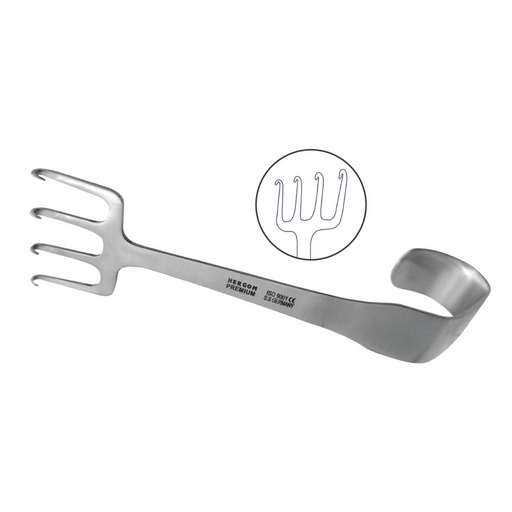 Retractor coronal Brown - Marca Hergom Medical