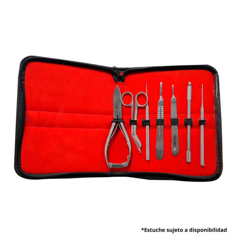 Instrumental Podológico 8 Piezas de Alta Calidad Hergom Medical | Acero inoxidable