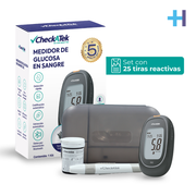Glucómetro digital portátil con Memoria 250 Registros GL582 | Marca Checkatek