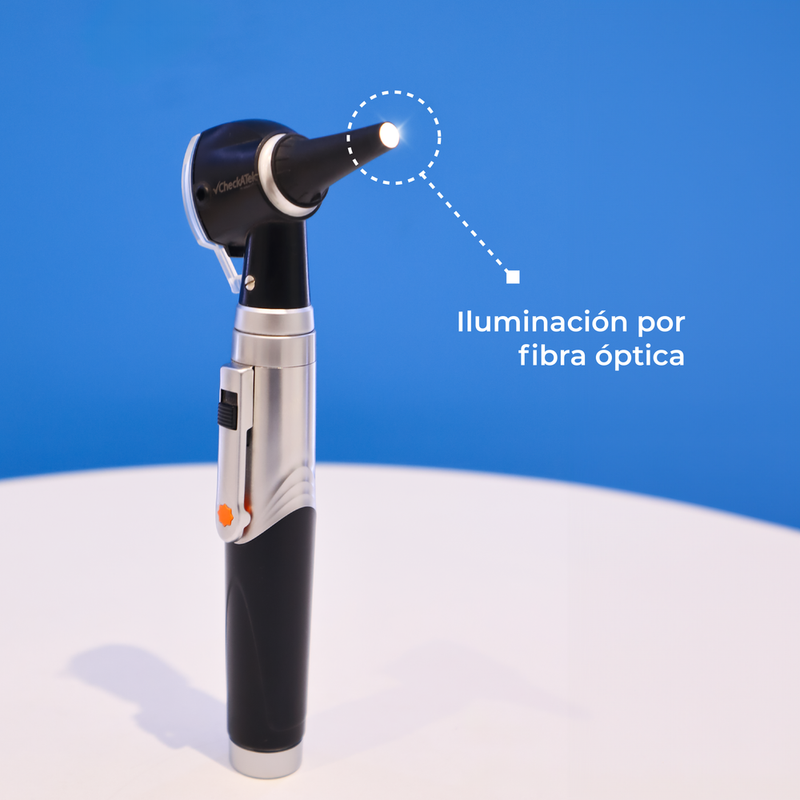 Otoscopio con Luz LED e iluminación por fibra óptica para Diagnóstico Médico | Marca Checkatek