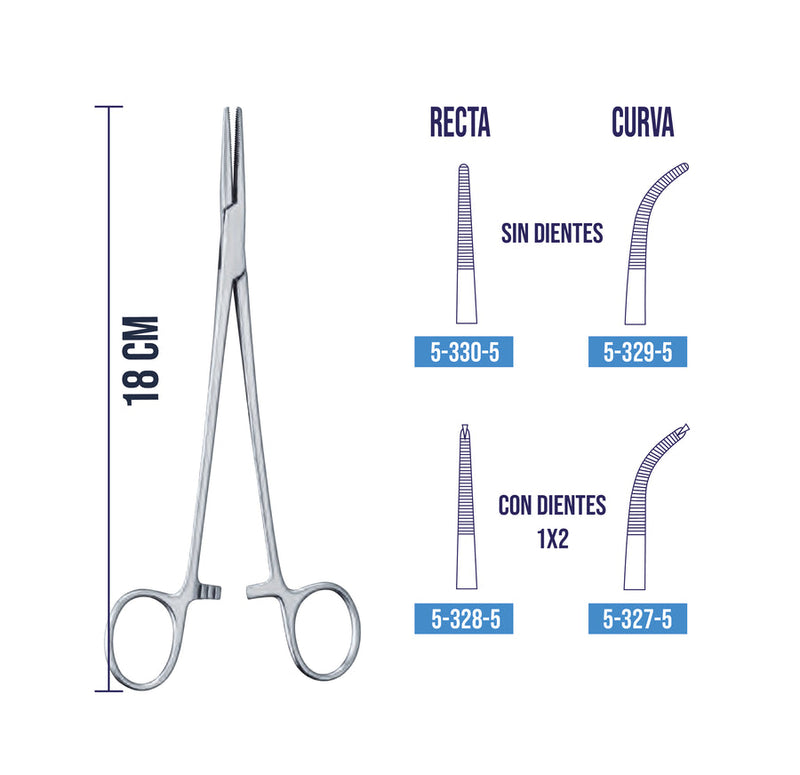 Pinza Adson Quirúrgica de Acero Inoxidable | Hergom Medical
