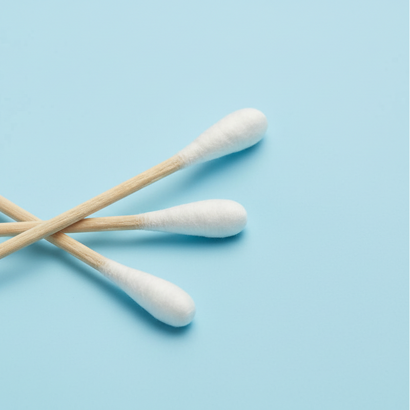 Hisopo de Madera con Algodón - Aplicador Médico Estéril