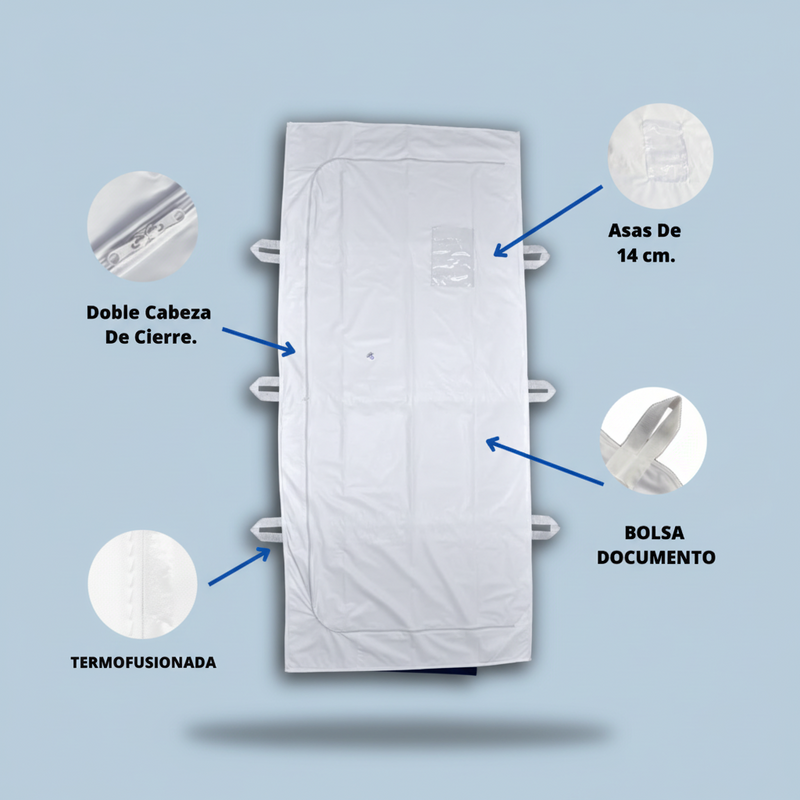 bolsa para cadaver blanco