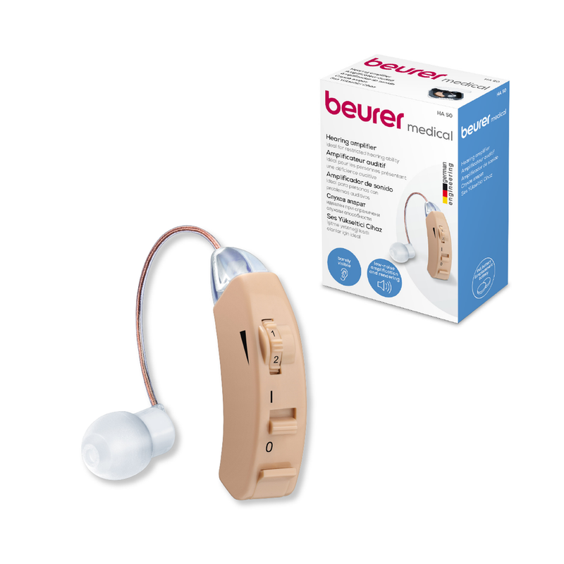 Auxiliar Auditivo Ergonómico con Amplificación Ajustable | Marca Beurer