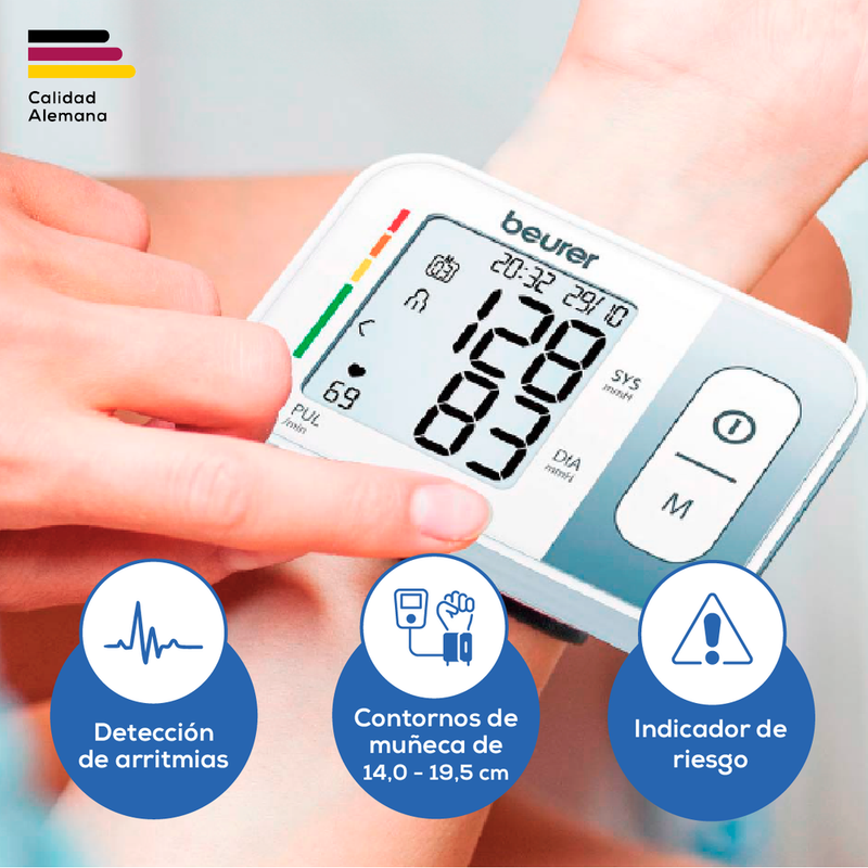 Baumanómetro Digital de Muñeca BC28 | Marca Beurer