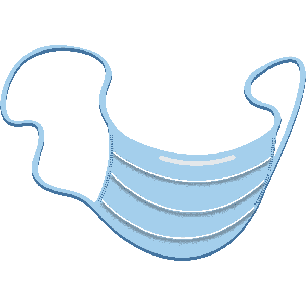 Cubrebocas De Pliegues