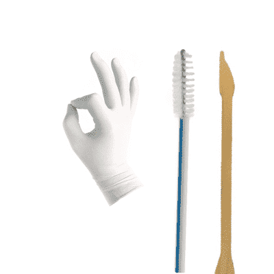 Kit Ginecológico Elementos Cepillo, Espátula Guantes