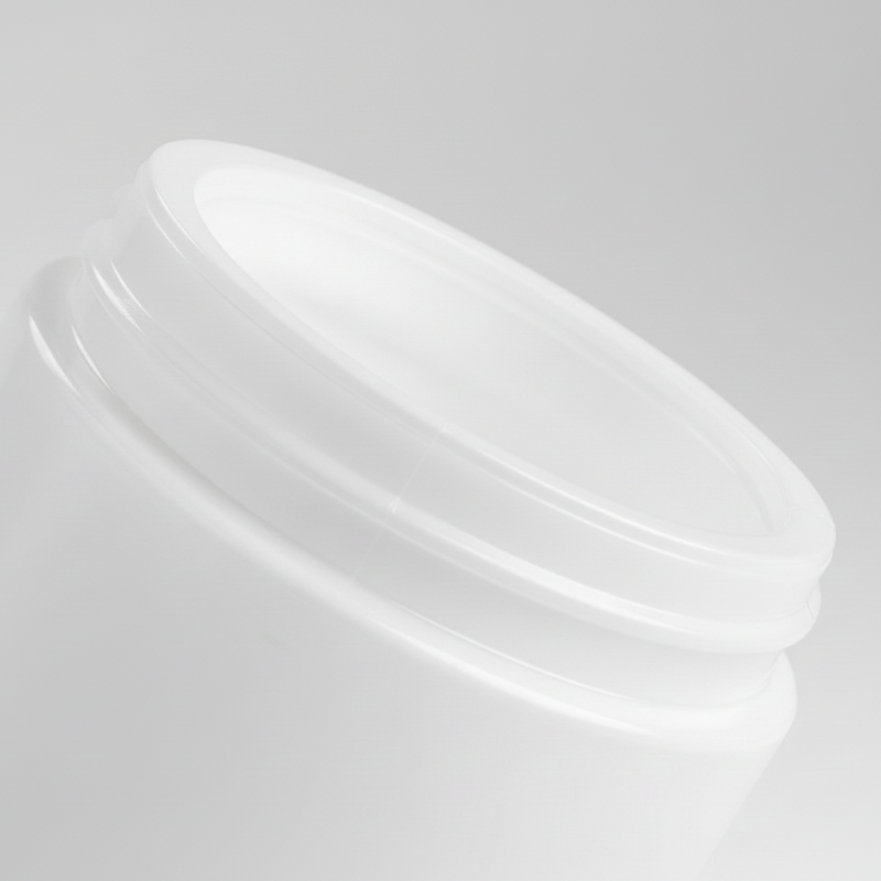 frasco pomadera vacio en 45 grados